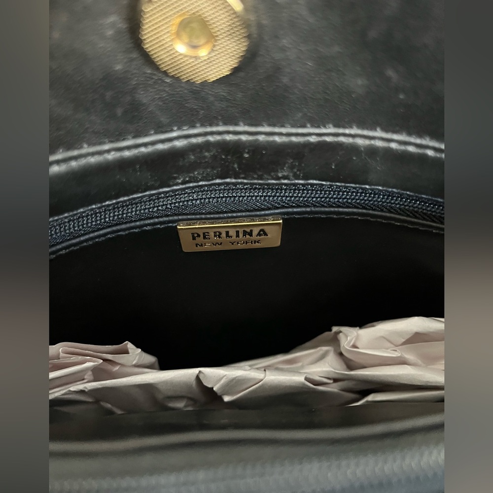 PERLINA black leather bag - Picture 11 of 14